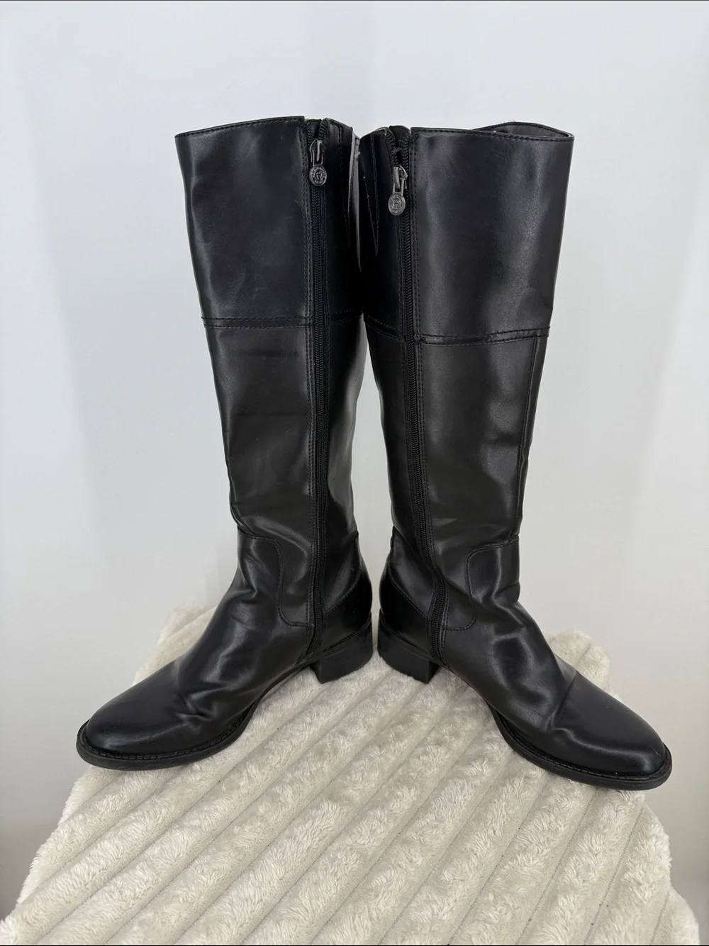 Etienne Aigner “Chastity” Black Tall Riding Boots size 7.5M
